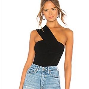 One shoulder tube top